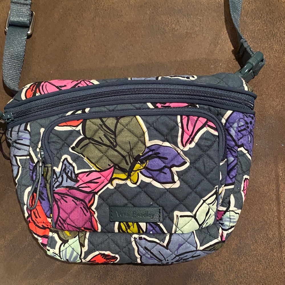 Vera Bradley Navy Floral Crossbody Bag